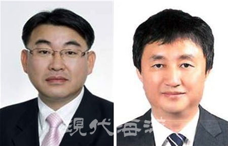 최완현(사진 왼쪽) 국립수산과학원장, 엄기두 수산정책실장 내정자